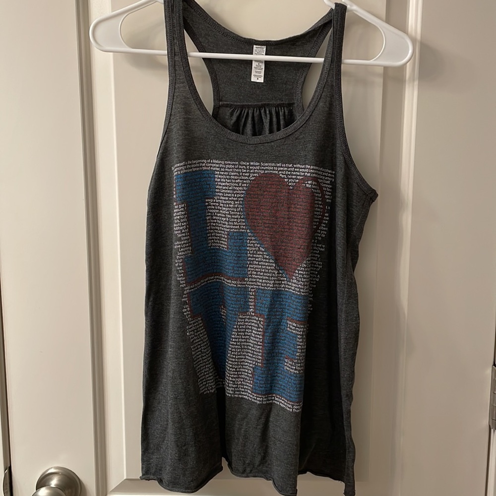 Think Positive Apparel Love Tank Top Size Medium